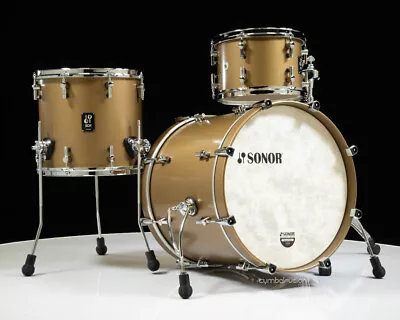 Sonor SQ1 20  3pc Shell Pack - Satin Gold Metallic • $3229
