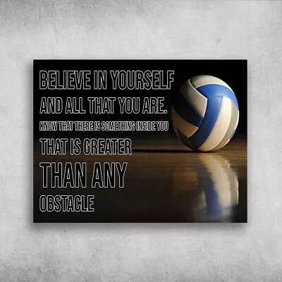 Volleyball Poster Volleyball Lover - Believe In Yourself And All That You A... • $19.52