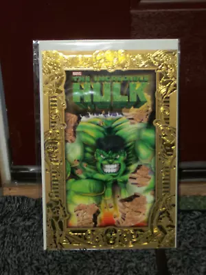 MARVEL The Incredible Hulk COLLECTOR'S Item Gold Border Giant Card Insert RARE!! • $14.99