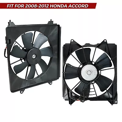 AC Condenser Cooling Radiator Fan For 2008-2012 Honda Accord 2.4L Left+Right Set • $72.99