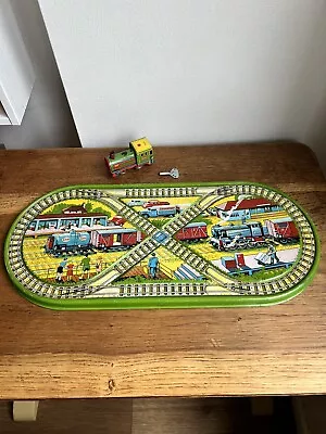 Vintage 1940/50s Tinplate Clockwork Track Toy Magic Shunting Train Mettoy No.275 • £4.99