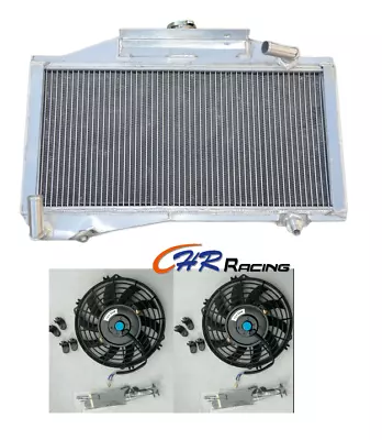 Aluminum Radiator+Fans For MORRIS MINOR 1000 948/1098 1955-1971 1956 1957 58 MT • $223.90