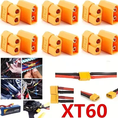 20 Pairs XT-60 Bullet Female Male Connectors Plugs For Drone RC Lipo Battery AU • $5.59