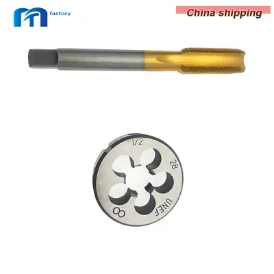 CHINA New 1/2-28 Gunsmithing Tap And Die Set TiN Coated RH Thread For 1/2 -28 • $18.51