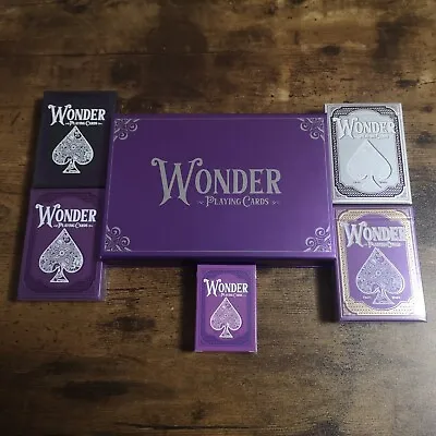 Wonder Playing Cards Royal Edition New & Sealed Purple Deck Gilded Editions Box • £24.99