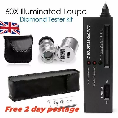 £14.59 • Buy 1 Set Gold Silver Diamond Tester Gemstone Test Kit Digital Electronic Tester UK