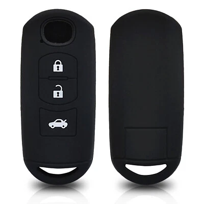 $6.06 • Buy Fob Case For Mazda CX5 Atenza CX-7 CX-9 MX5 3 Buttons Silicone Remote Key Cover