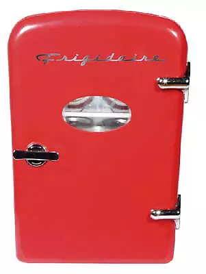 Portable Retro 6-can Mini Fridge EFMIS129 Red • $25.91