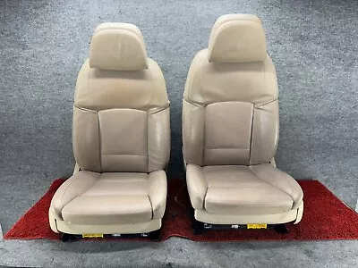 BMW F01 F02 Front Left & Right Side Seats Perforated Nappa Leather Oyster OEM • $579.99