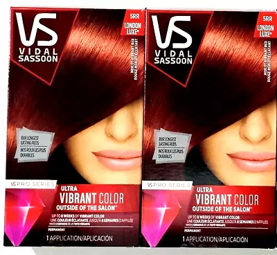 2 Pack VS Vidal Sassoon 5RR London Luxe Merlot Vibrant Red Ultra Perm Hair Color • $25.99