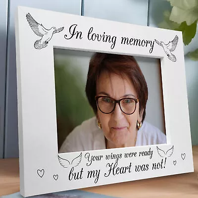 Mum Dad Nan Grandad Daughter Son Memorial Remembrance Photo Frame Memorial Gift • £9.99