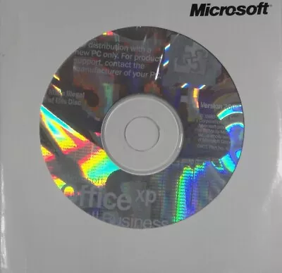 Microsoft Office XP Small Business Full Version 2002 Edition W/product-Key & CD • $18.98