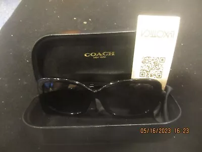 Coach Ladies HC 8299 50028G BLACK Frame BLACK Lens Sunglasses L1142 • $111.39