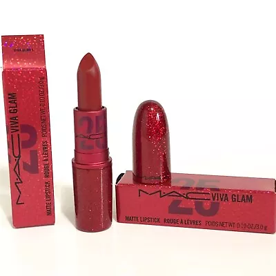 Mac Lipstick Matte  VIVA GLAM I  25th Anniversary Limited Ed Lot X2 Lipsticks • $17.99