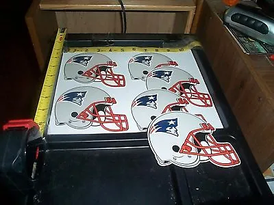 6 Large Helmet Stickers NFL New England Patriots  • $8