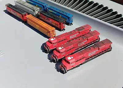 Z Scale Weathered AZL Locomotives & Intermountain Cars Canadian Pacific CP • $345