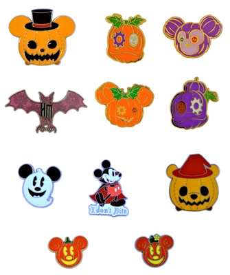 $11.95 • Buy Halloween Themed 5 Walt Disney World Park Trading Pins Set ~ Brand NEW