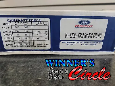 Ford Racing M-6250-F303 Camshaft Hydraulic Roller Tappet For Small Block Windsor • $353.99