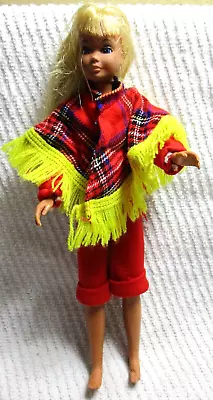 Vintage Skipper Doll Wearing Jumper And Poncho • $4.50