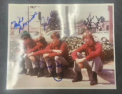 The Monkees Signed 8x10 Peter TorkDavy JonesMickey DolenzMichael Nesmith PSA • $799.95