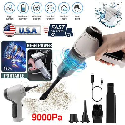 $17.98 • Buy 3in1 120W Cordless Handheld Vacuum Cleaner Mini Portable Car Auto Home Wireless