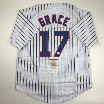 Autographed/Signed MARK GRACE Chicago Pinstripe Baseball Jersey JSA COA Auto • $124.99