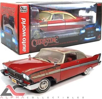 Autoworld Awss130 1:18 1958 Plymouth Fury Christine Partially Restored W/ Lights • $99.95
