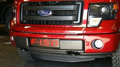 2009-2014  Ford F-150 F150 Black With Red Mesh Lower Bumper Grille Ecoboost • $220