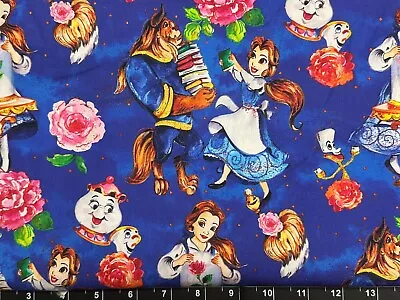 Tina SCRAP 9 X14  Custom Princess Belle Beauty & The Beast Disney Cotton Fabric • $4.49