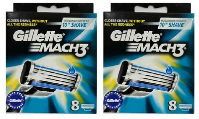 Gillette Mach3 Refill Cartridge Razor Blades For Mach 3 16 Count • $25.49