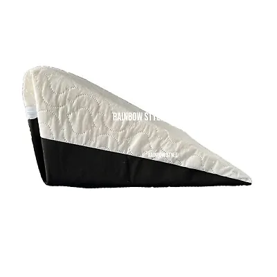 Acid Reflux Flex Large Support Bed Wedge Pillow With Quilted Cover BLACK WHITE • £21.99