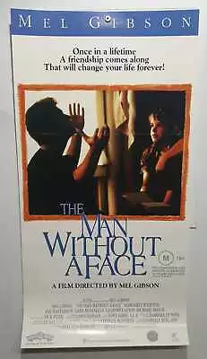 ORIGINAL DAY BILL MOVIE POSTER - THE MAN WITHOUT A FACE - AUSTRALIAN - Mel Gi... • $25.74