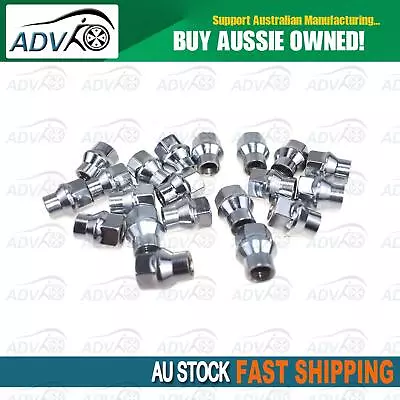 Silver Wheel Lug Conversion Nuts M12 X 1.5 Studs For Holden Commodore VE • $52.72