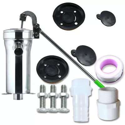 Manual Water Pump Domestic Well Hand Shake Suction Pump Stainless Steel Pitcher • $26