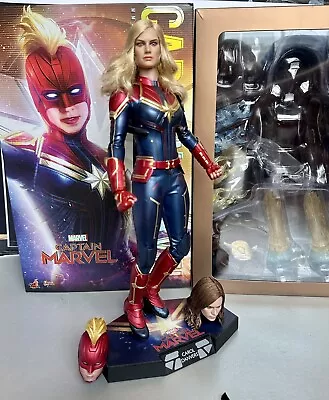 Hot Toys Captain Marvel 1/6 Official 12” Figure Deluxe Version W/ Extra Head • £180