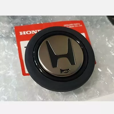 Black / Gold JDM Horn Button For Momo Steering Wheel Honda Acura NSX EG6 EK9 DC2 • $28.60