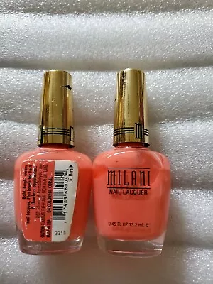 3   Milani Bold Bright Cream Nail Lacquer - Colorfull Coral • $9.99