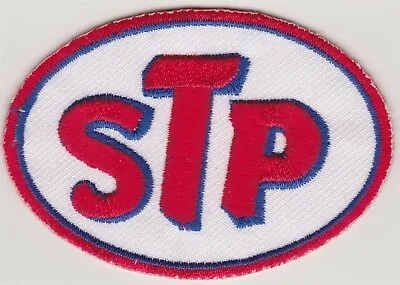 $3.99 • Buy STP Red W/Red Border Embroidered Iron On Car Patch *New* #101