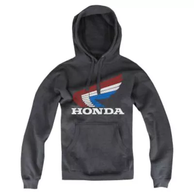 Honda - Vintage Wing Apparel Unisex Pullover Drawstring Casual Hoodie - Black • $49.95