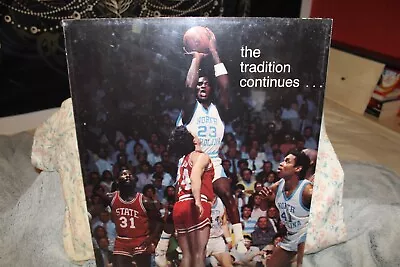 1982 1983 Michael Jordan Sam Perkins Unc Nc State Tradition Continues Poster • $30