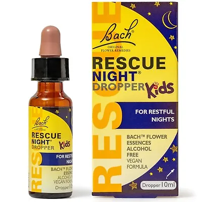 Bach Rescue Remedy Night Kids Dropper 10ml Best Before 06/2026 • £8.99