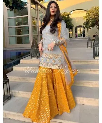 $98.16 • Buy Wedding Gown Salwar Kameez Pakistani Indian Party Wear Dress Bollywood Suit New
