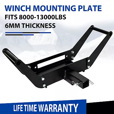 13000LBS Foldable Winch Mount Mounting Plate Hitch Receiver For SUV ATV 4WD • $39.95