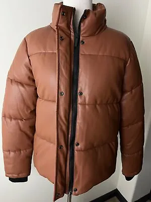 Marc New York Performance Faux Leather Puffer Jacket - Med NWOT! • $30
