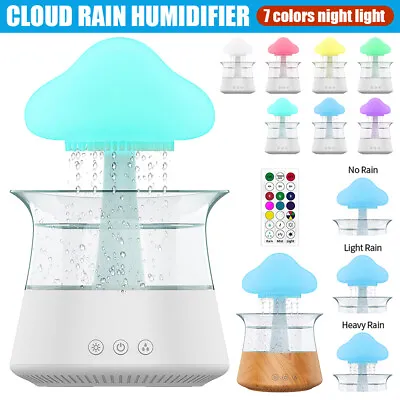 New Rain Cloud Humidifier Raining Sound LED RGB Lights Night Light Diffuser UK • £30.99