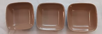 Brookpark Melamine Melmac Brown Vintage 4 1/2 Inch Bowls Lot Of 3 • $9.99