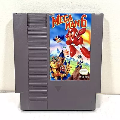 Mega Man 6 (Nintendo Entertainment System NES 1993) Tested & Pins Cleaned • $64.99