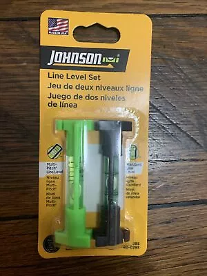 Johnson Multi Pitch 3 Inch Plastic Line Level Set Made In USA!! • $8.44