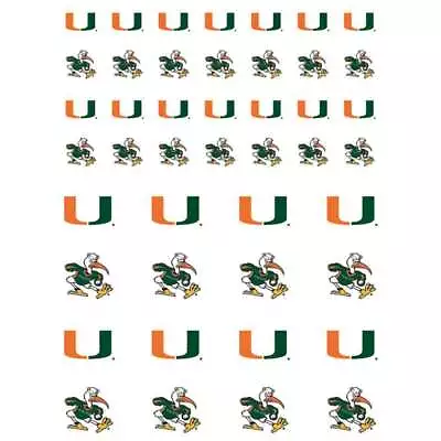 Miami Hurricanes Small Sticker Sheet - 2 Sheets • $9.99