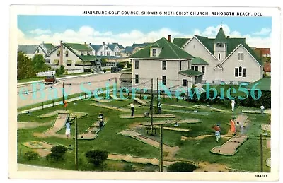 Rehoboth Beach Delaware DE - MINIATURE GOLF COURSE - Postcard Mini • $18.50